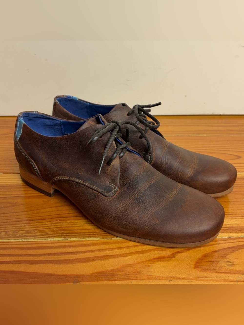 JOHN FLUEVOG CBC RADIO Derby Brown Leather Oxford Shoes Womens 11